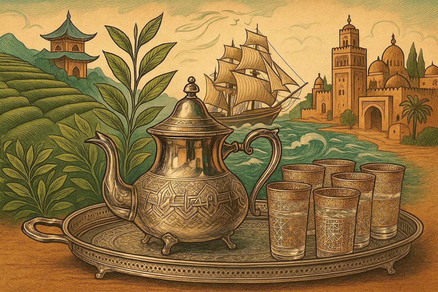 Savoring Time: The Moroccan Tea Set - A Journey Through History, Art, and Culture Savoring Time: The Moroccan Tea Set - A Journey Through History, Art, and Culture