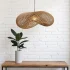 Handwoven Rattan Pendant Lamp - Organic Wave Design (60cm)