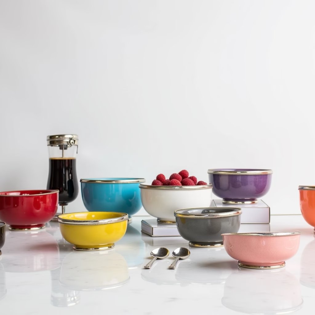 Handmade ceramic plates, bowls and tea sets featuring artisanal craftsmanship