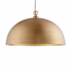 Gold dome pendant light with hammered texture detail