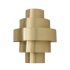 Modern Art Deco wall brass light front view gold finish