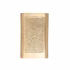Modern square wall sconce hand-engraved brass front view