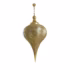 Ornate teardrop brass light shade with intricate engravings
