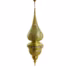 Tall brass pendant lamp shade with detailed engravings